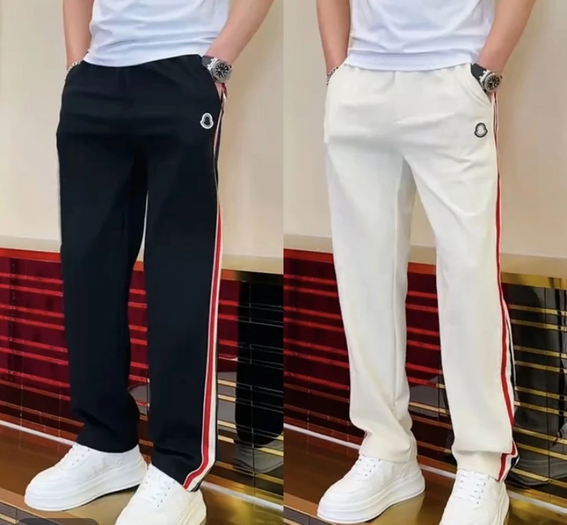 夏季高弹力波点宽松型透气休闲裤宽松百搭多巴胺穿搭