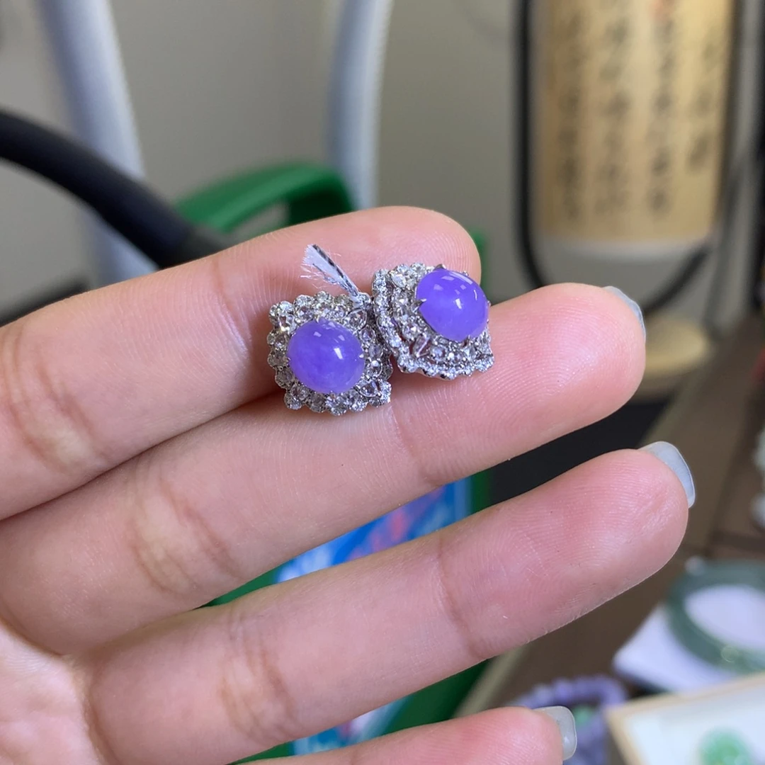 翡翠颈饰18K金镶嵌❣️****翡翠