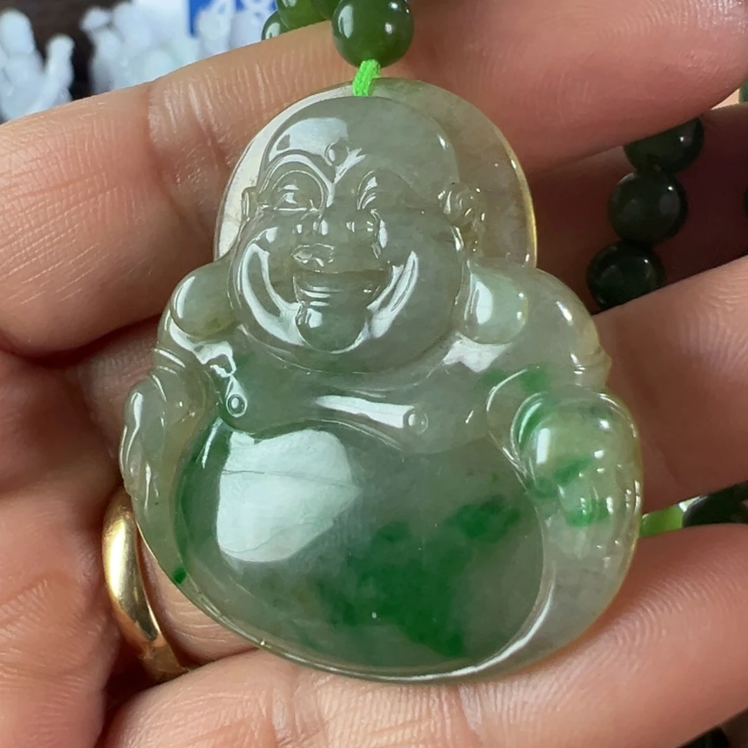翡翠未镶嵌颈饰天然翡翠佛公