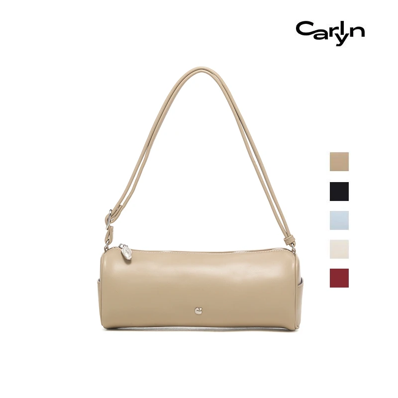 CARLYN MAY韩国极简风手提笔筒包软皮腋下包
