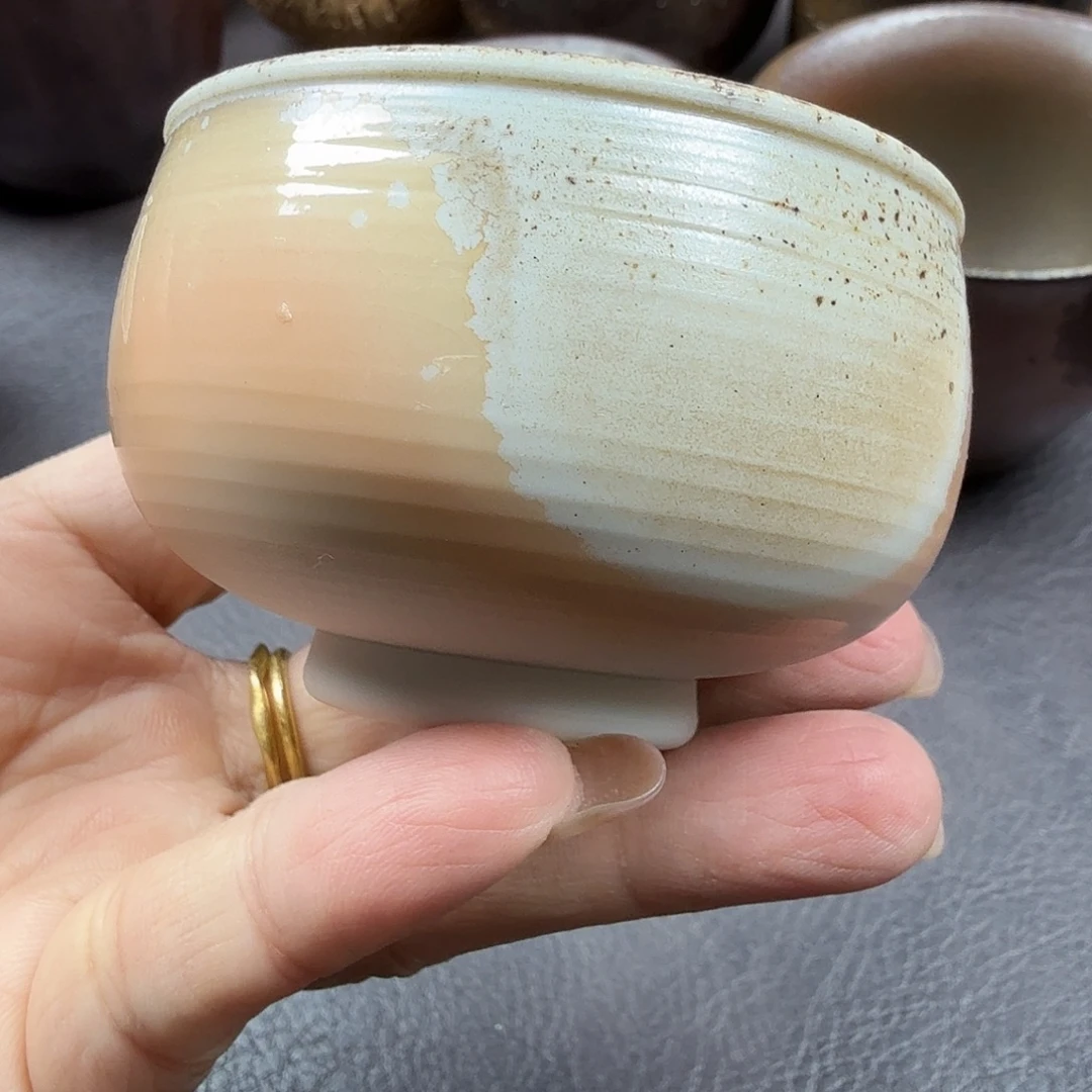 手工手作柴烧主人杯