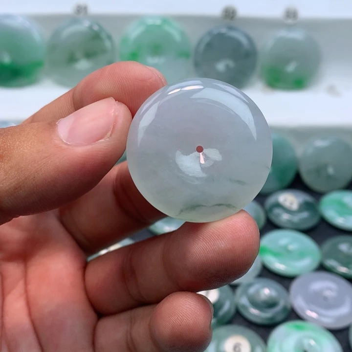 颈饰未镶嵌翡翠缅甸天然A货翡翠32.4-6.3