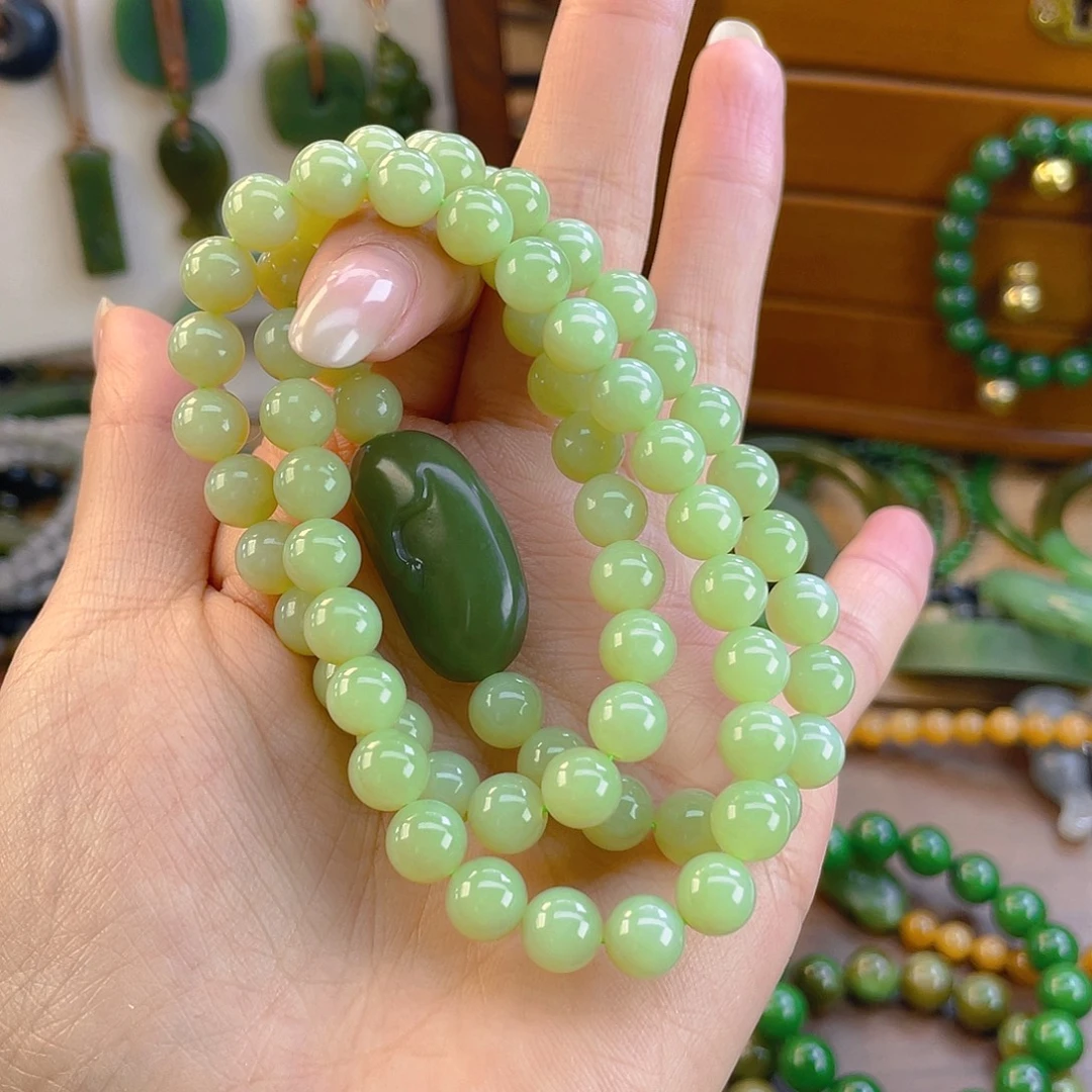 和田玉未镶嵌手链