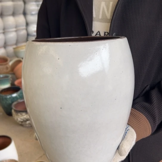 紫砂花盆高27口20————