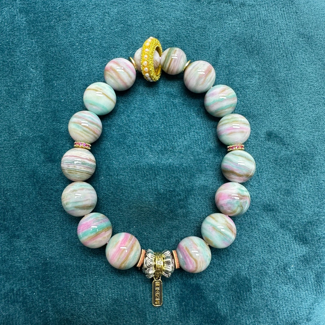 【沐言严选】DIY炫彩姑娘12m手链A446