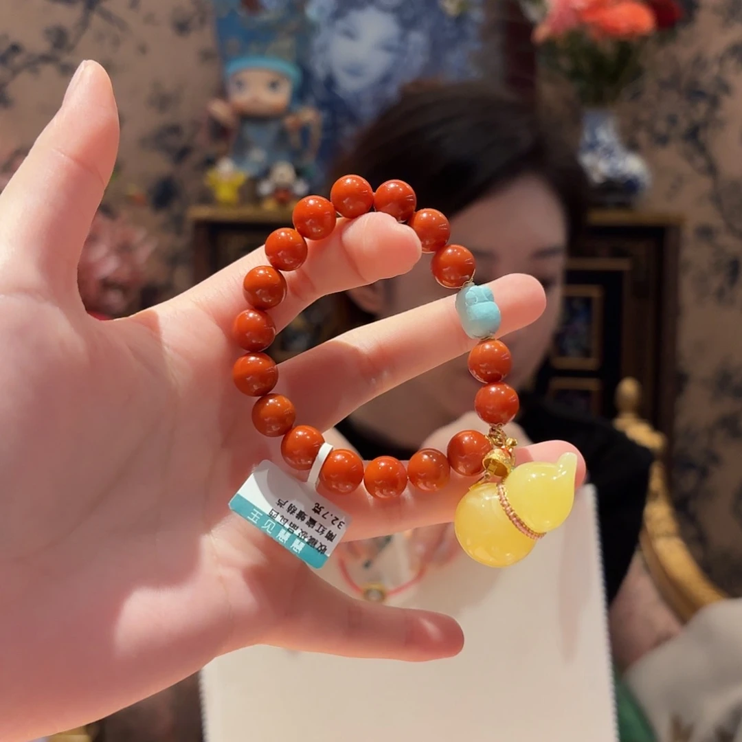 南红玛瑙手串未镶嵌