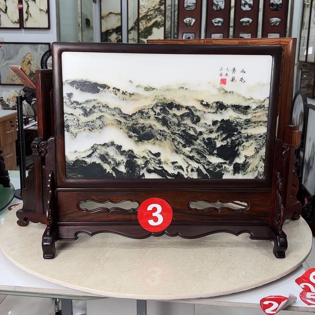 用***5石材天然云石摆件