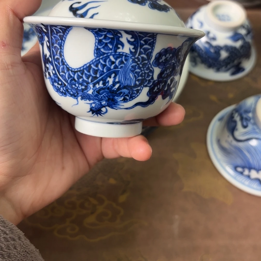 盖碗陶瓷景德镇手绘茶器