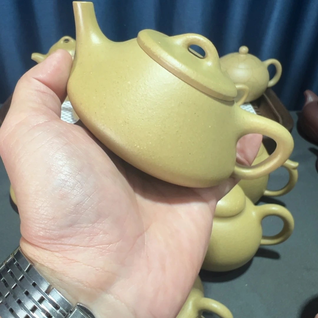 左***看茶壶紫砂梨皮任瓢微微瑕