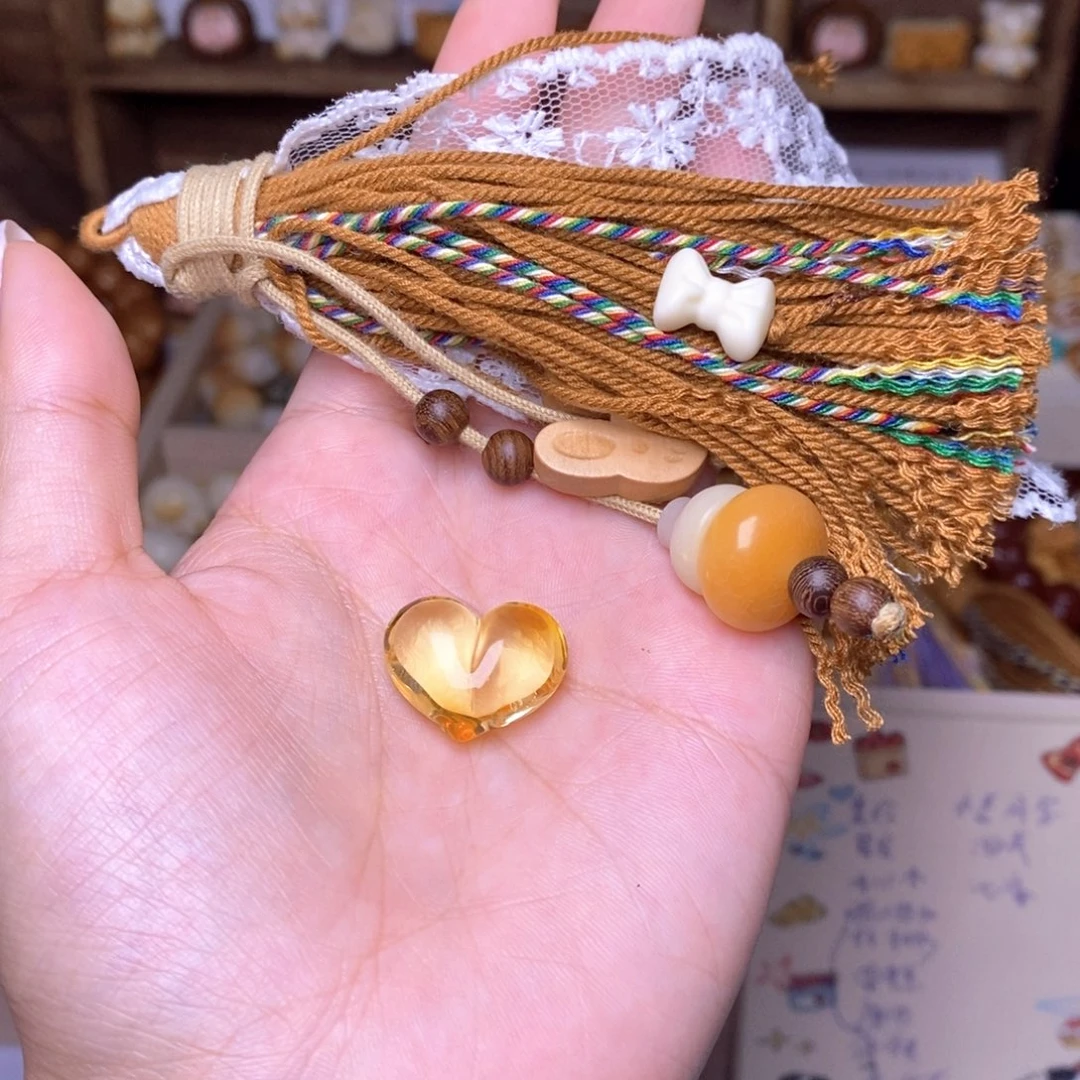 木***夕猴头核桃吊坠1.47蜜心，焦糖流苏