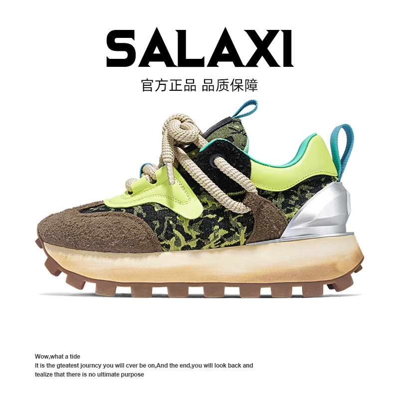 SALAXI/莎莱茜 欧洲站冬季新品欧若风百搭美式潮鞋男女复古阿甘鞋