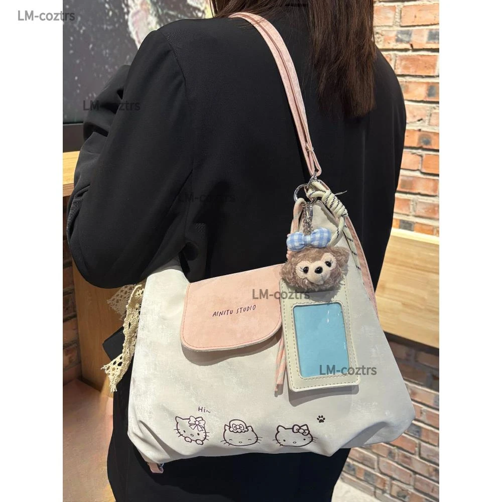 2025新款斜跨小包包可爱洋气小众时尚简约通勤质感百搭单肩双肩包