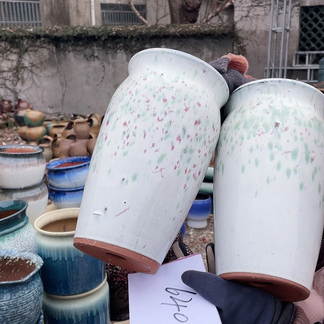 红陶王嫂花盆0214-640