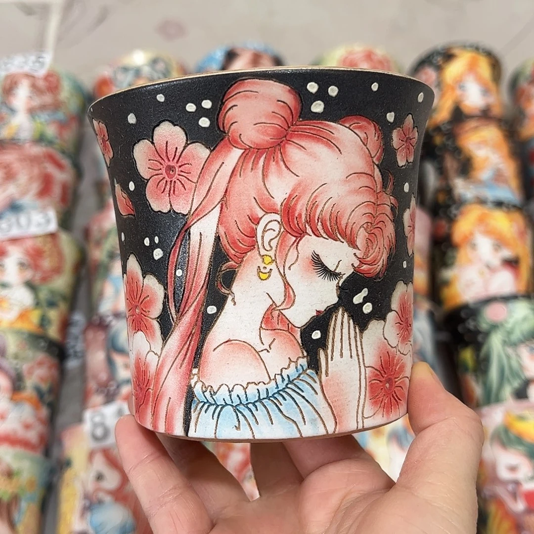 景德镇炫彩手绘口10.5高10