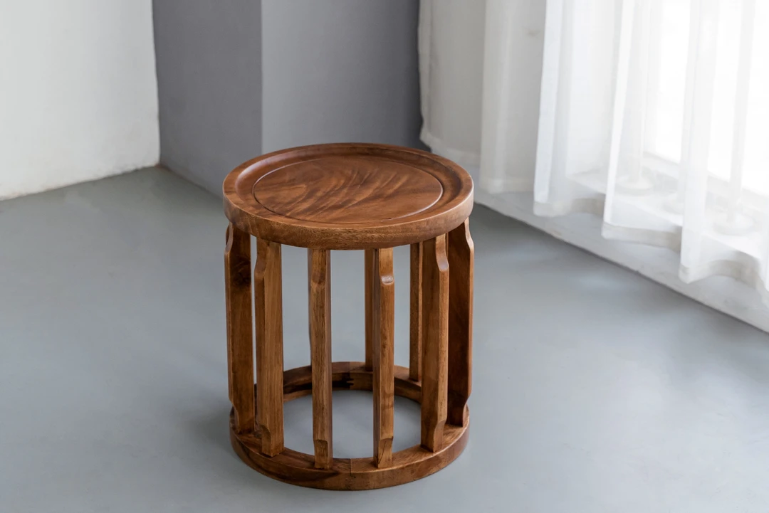 【宠粉福利】南美胡桃木实木圆凳35*35*42