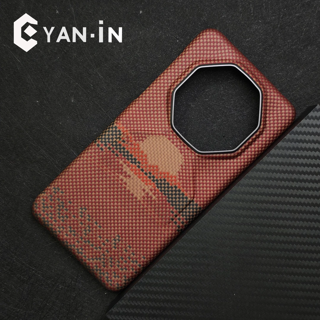 适用凯夫拉华为mate60RS芳纶纤维裸机手感60rs超薄商务磁吸手机壳