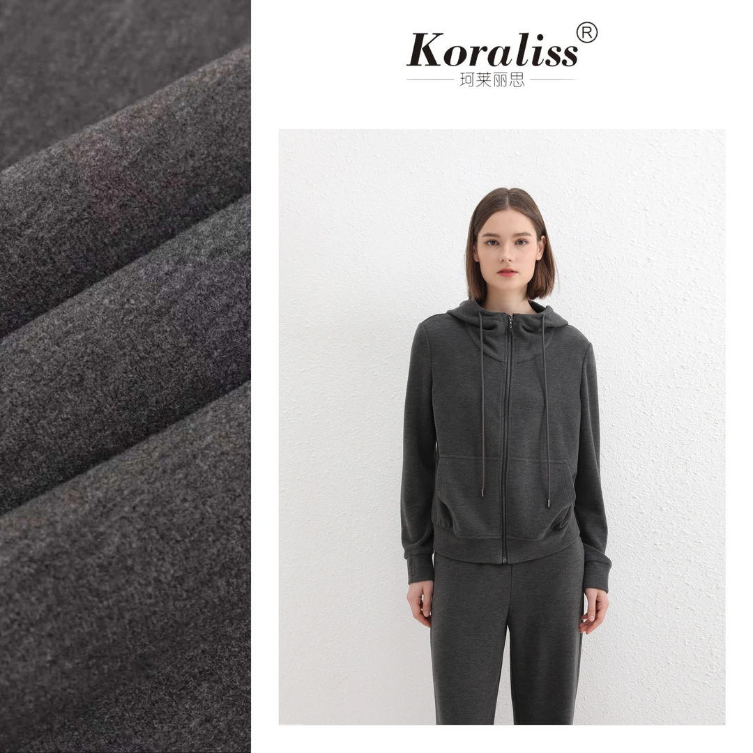 珂莱丽思新款品牌时尚休闲秋冬开衫连帽上衣25035A