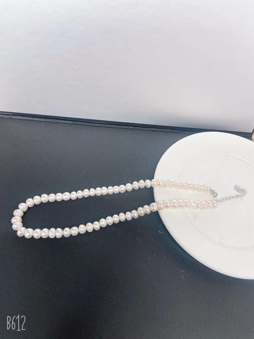 天然淡水珍珠C88#馒头珠无核项链7-9m