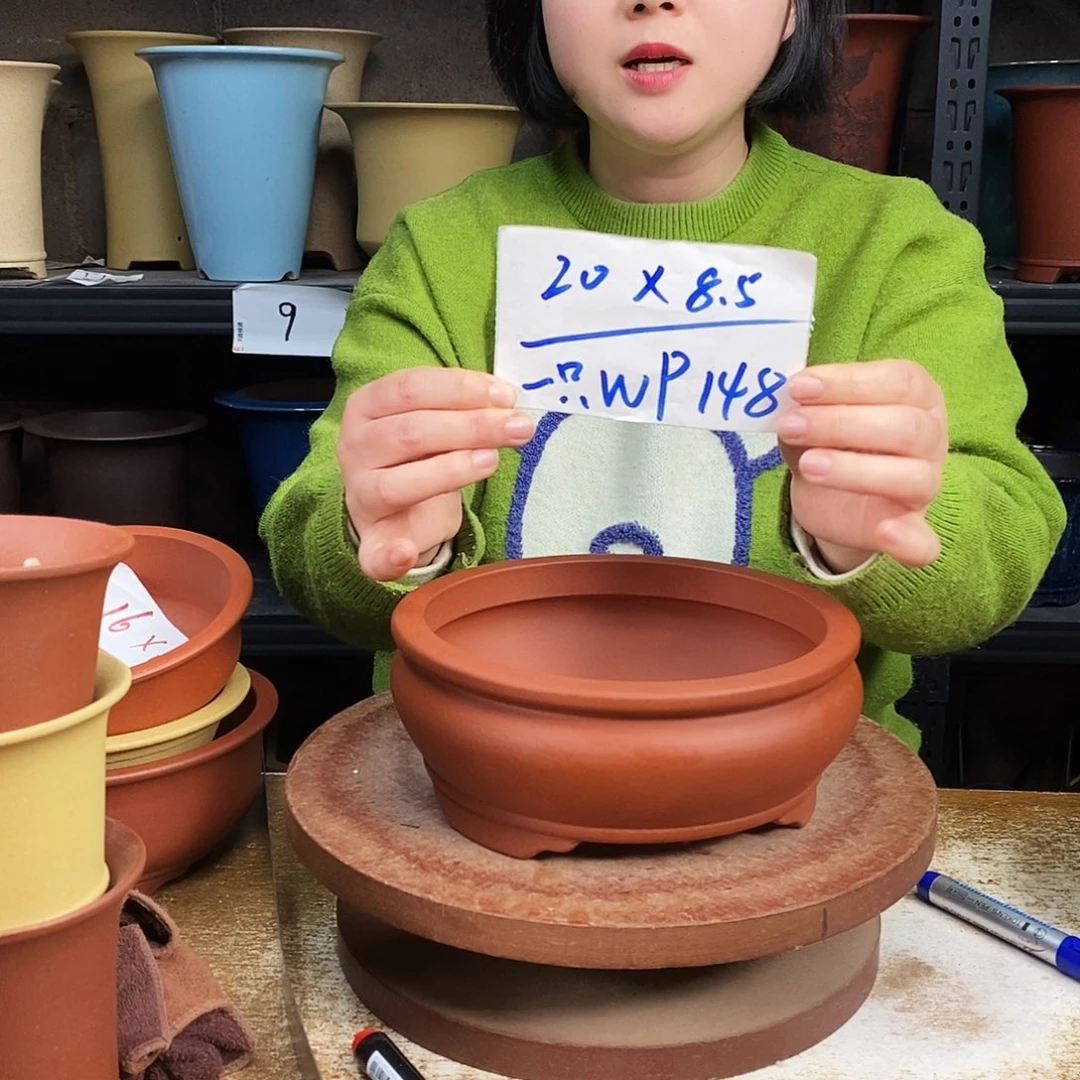 紫砂一只紫砂花盆WP148