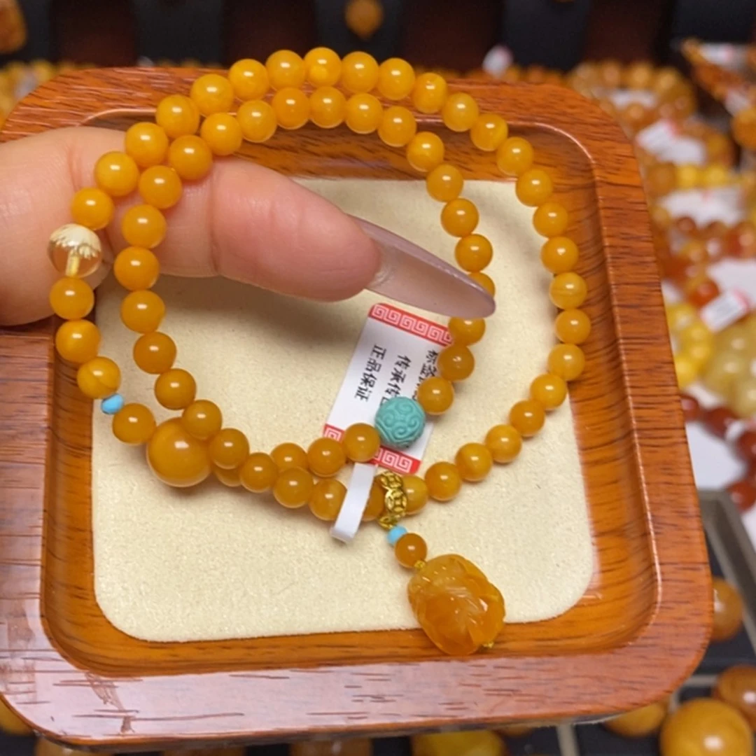 【闪购商品】蜜蜡手链未镶嵌手串