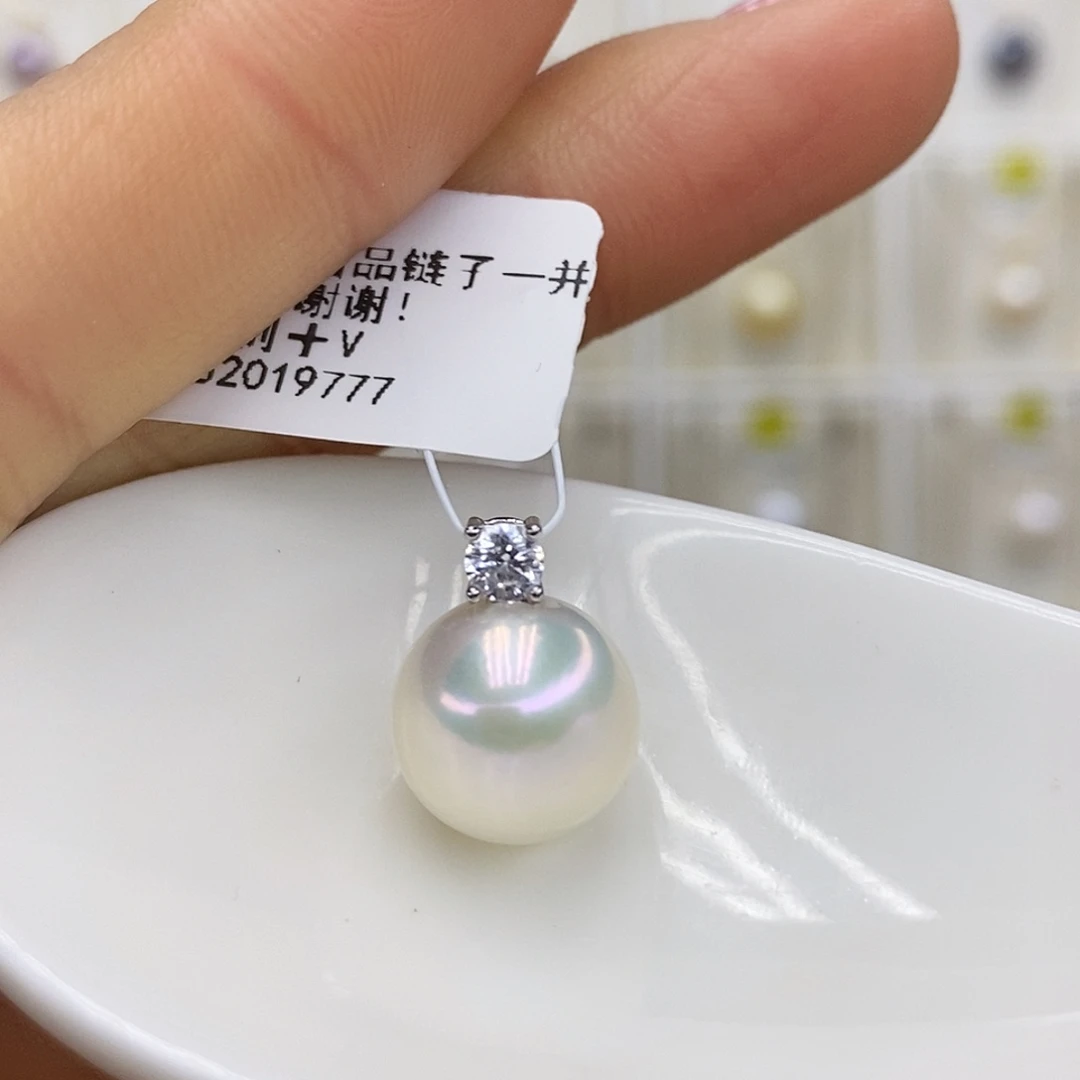 吊坠(赠链)淡水珍珠银S925镶嵌