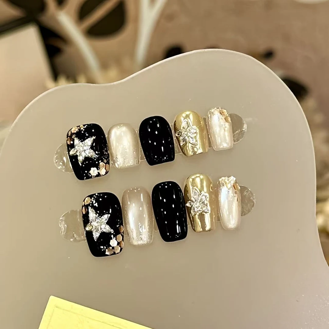 夜宴-Naier奈儿轻奢高定美甲10片装