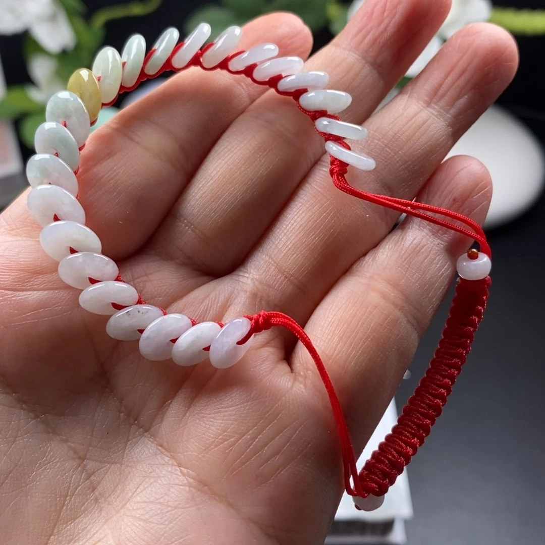 李***贞未镶嵌手链翡翠手串