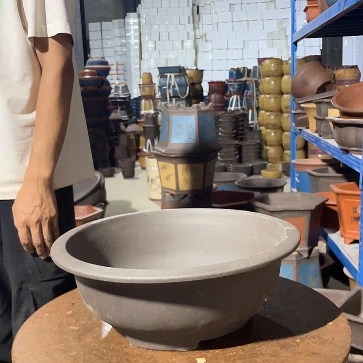 31紫泥大碗盆花盆花盆