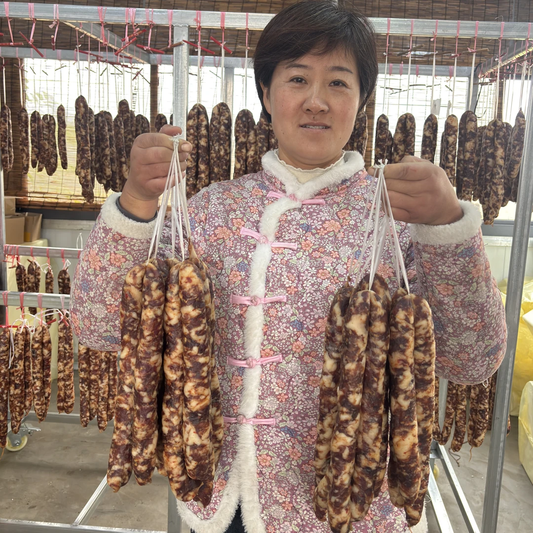 安徽农家手工老家味道腊肠 咸香原味纯肉腊肠