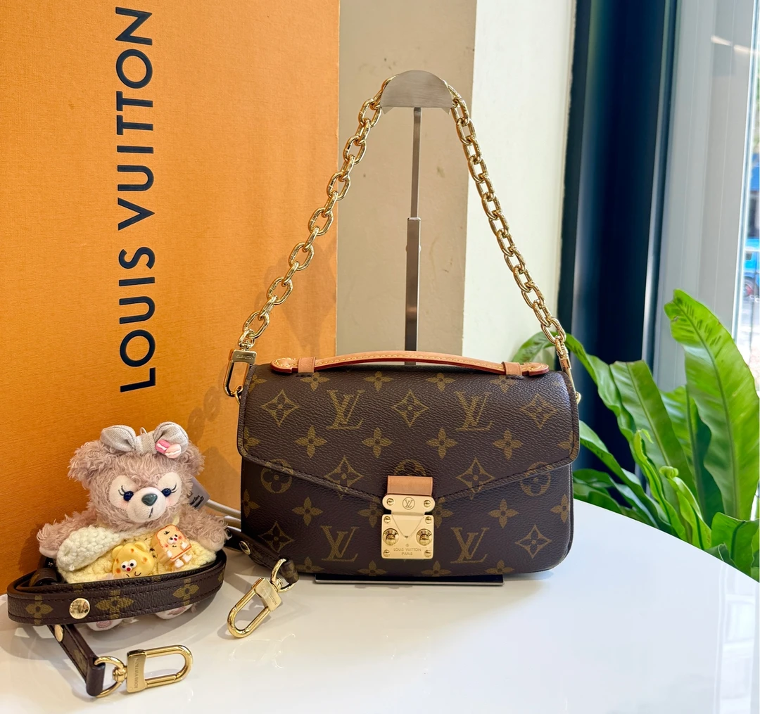 99新 LouisVuitton/路易威登 新款老花小邮差包 芯片款 99新/1431