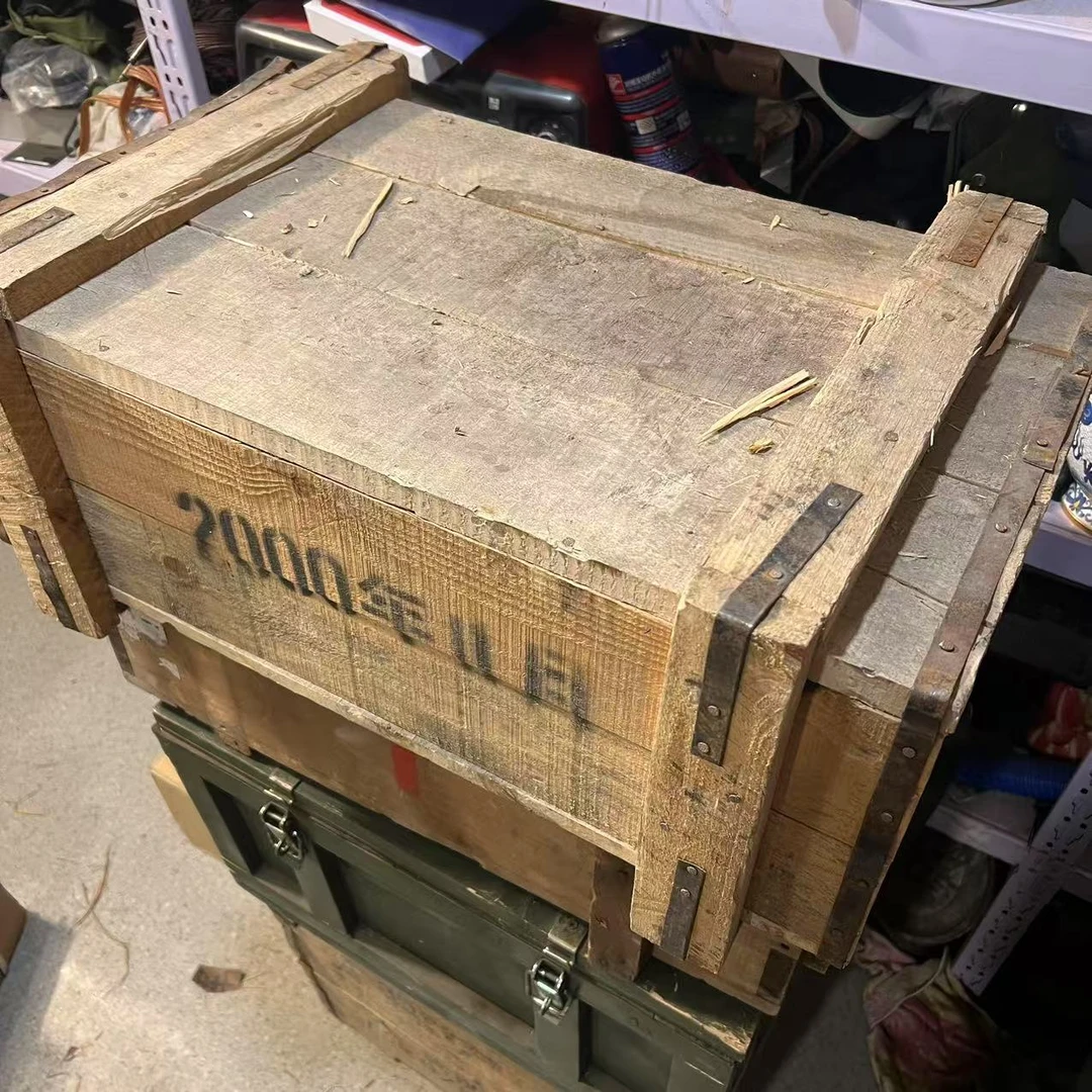 正品铁炉子带木箱收纳箱