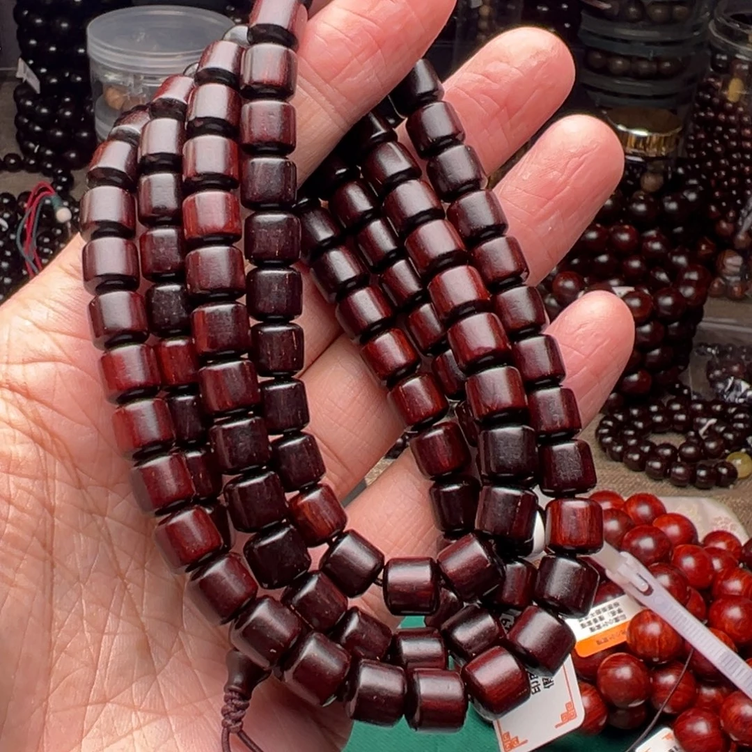 檀香紫檀（小叶紫檀）手串/手链88藏式直切泥料包浆款