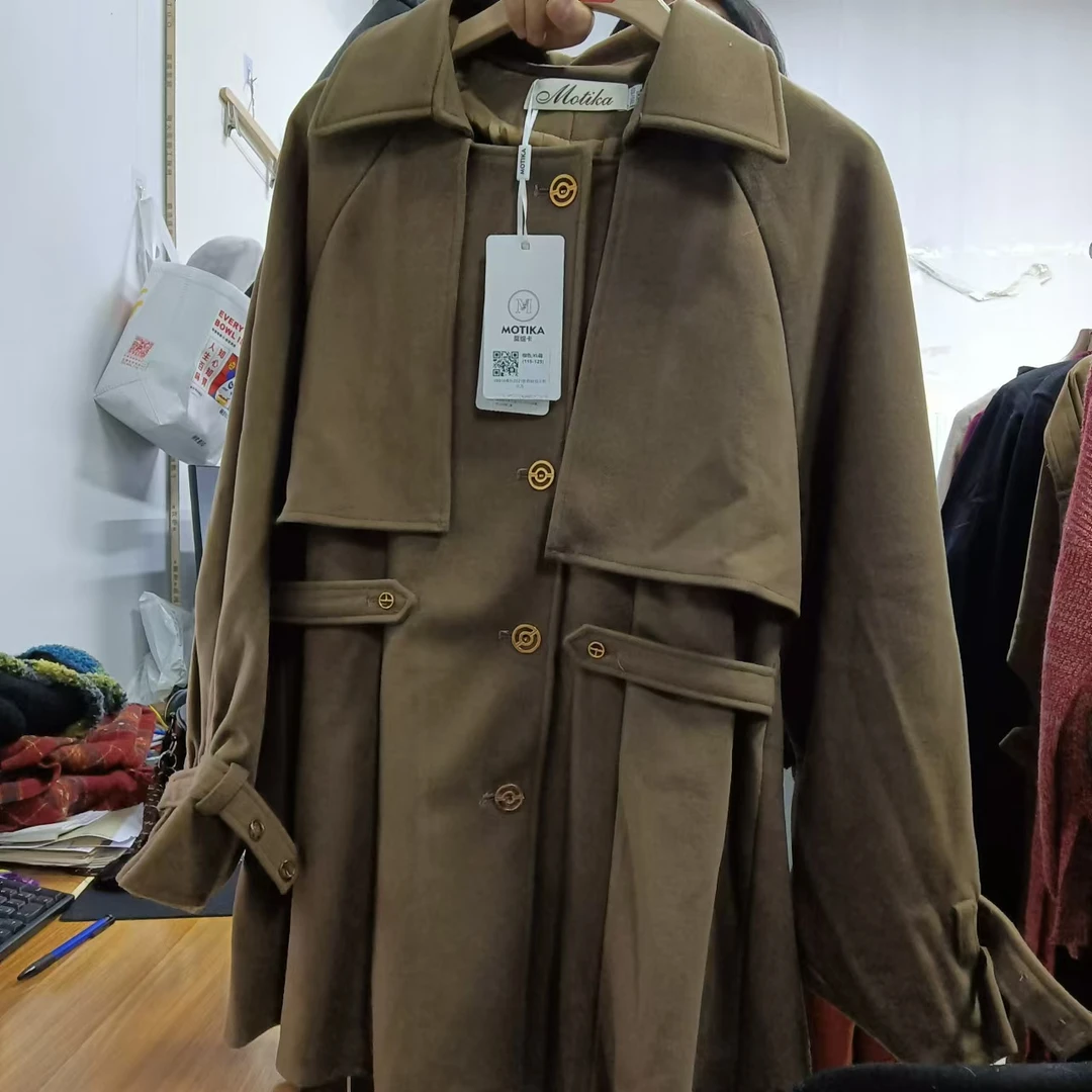 X9810春秋2021新款韩版中款风衣