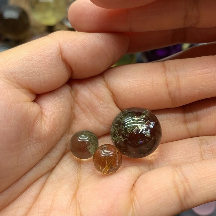 【闪购商品】水晶珠宝半成品未镶嵌至*打孔定制不退不换