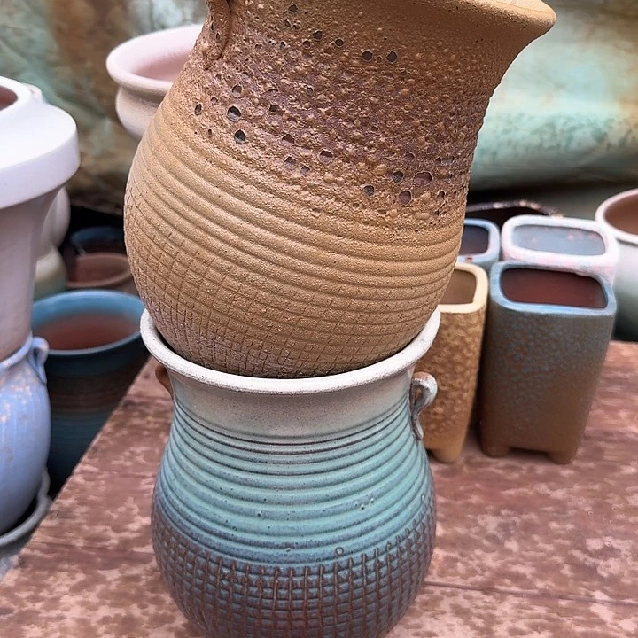 红陶微瑕花盆处理来啦