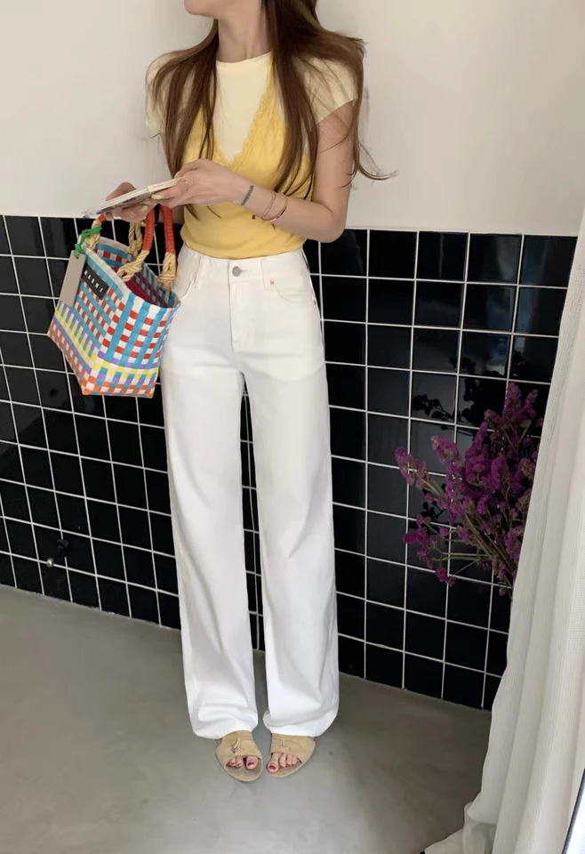 【剪标特价 #68395 夏季薄料】三本针小个子窄版直筒裤 四面弹必冲