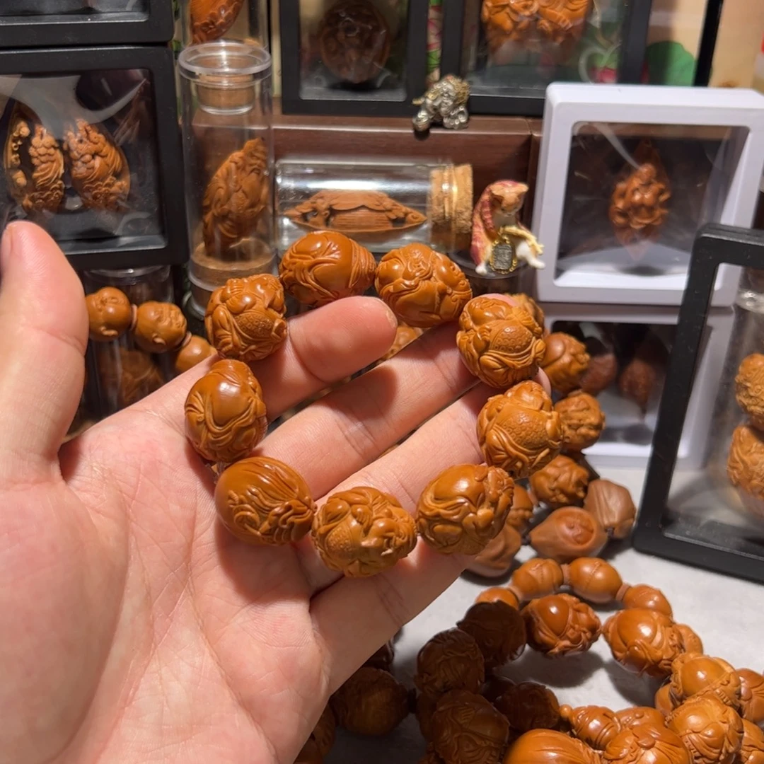 心***.手串/手链橄榄核手工八宝财神