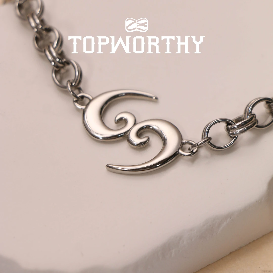 钛钢项链 【云之】原创中性风设计项链 重工罗马风复古高品质