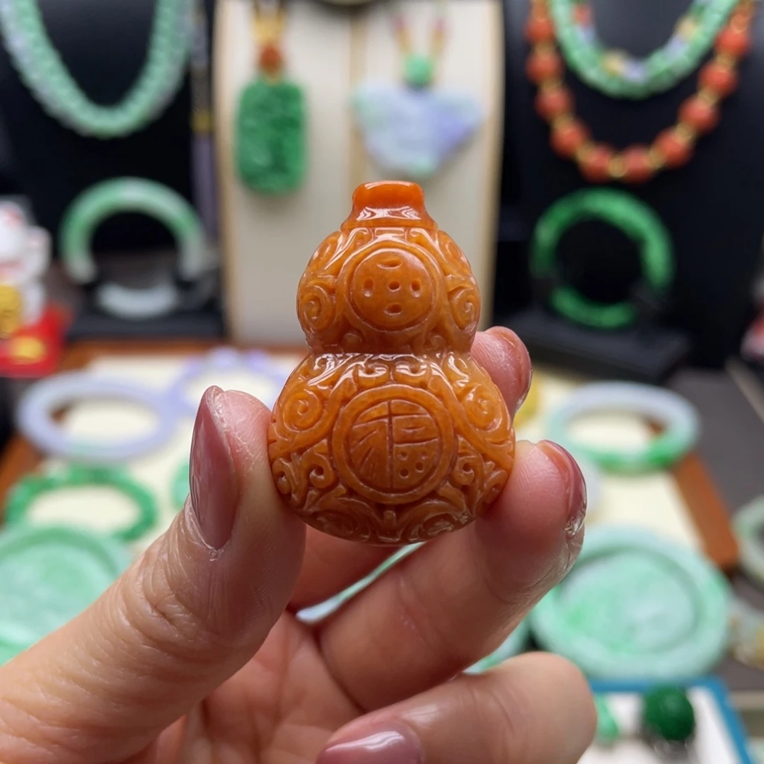 翡翠未镶嵌颈饰翡翠葫芦