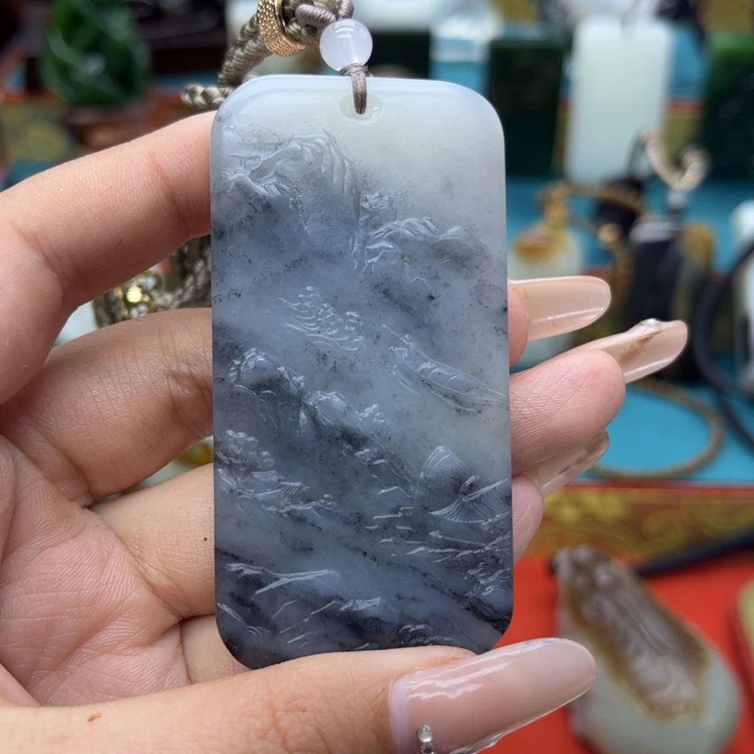 和田玉未镶嵌挂件