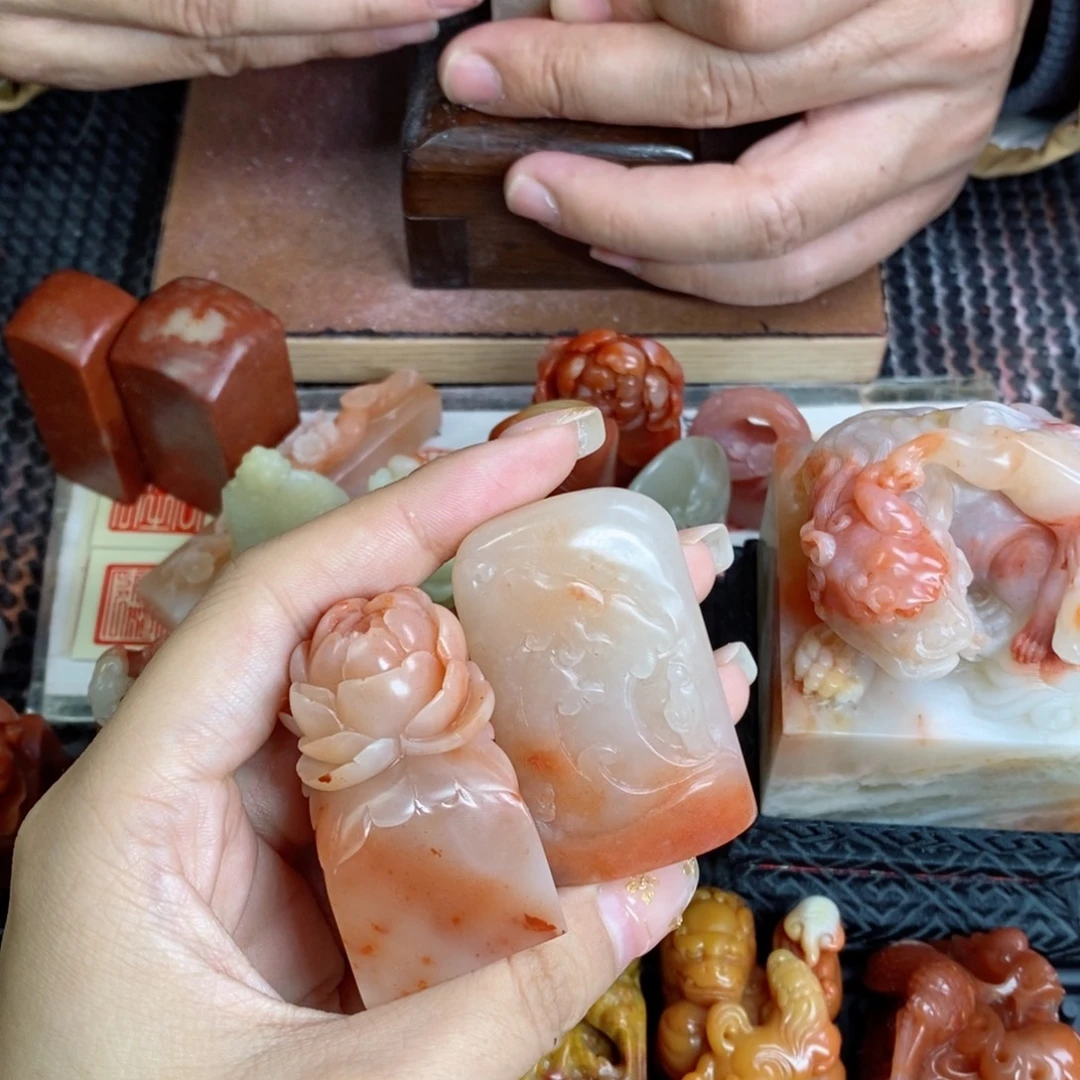 V***e寿山石印石成品正章书法用品