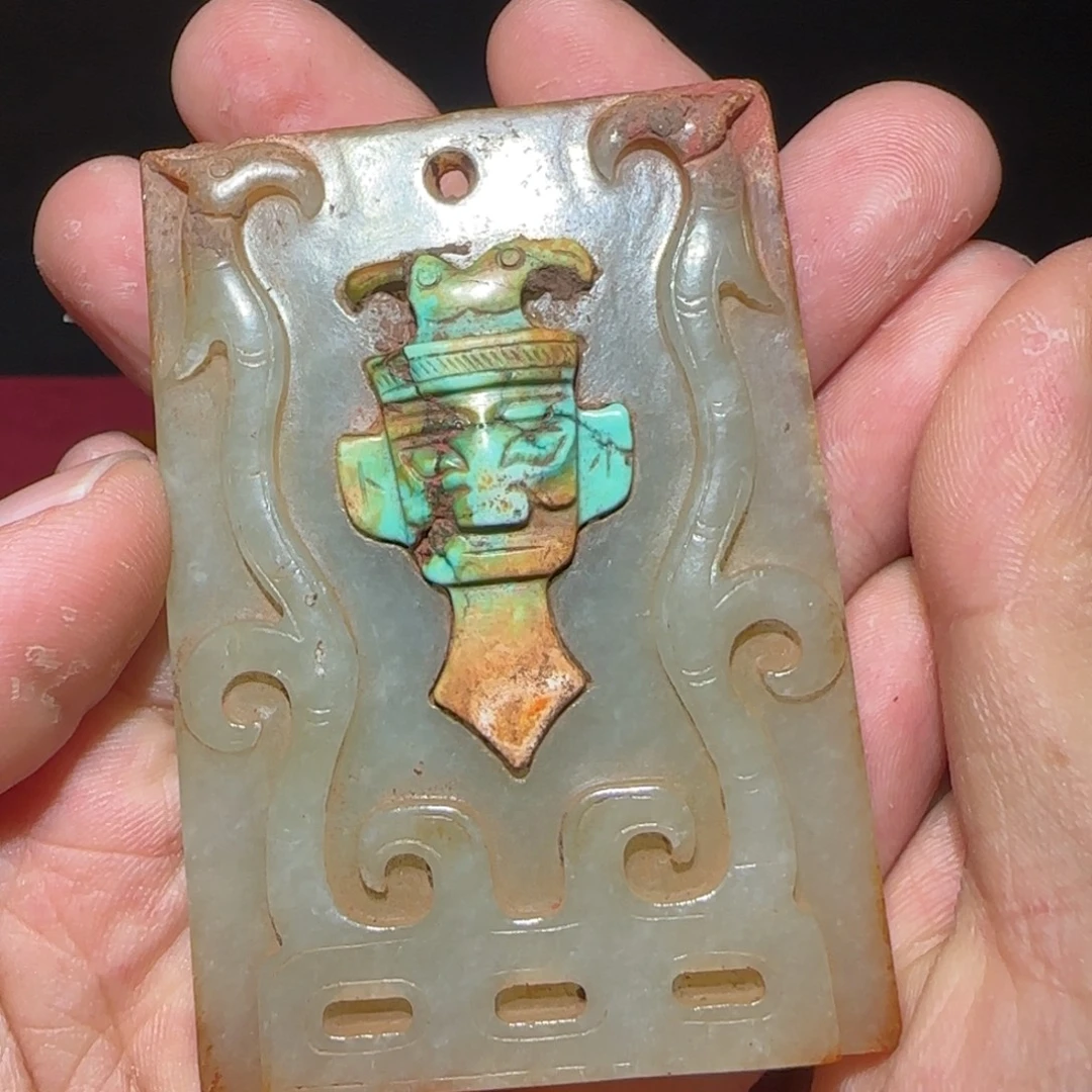 和田玉未镶嵌挂件