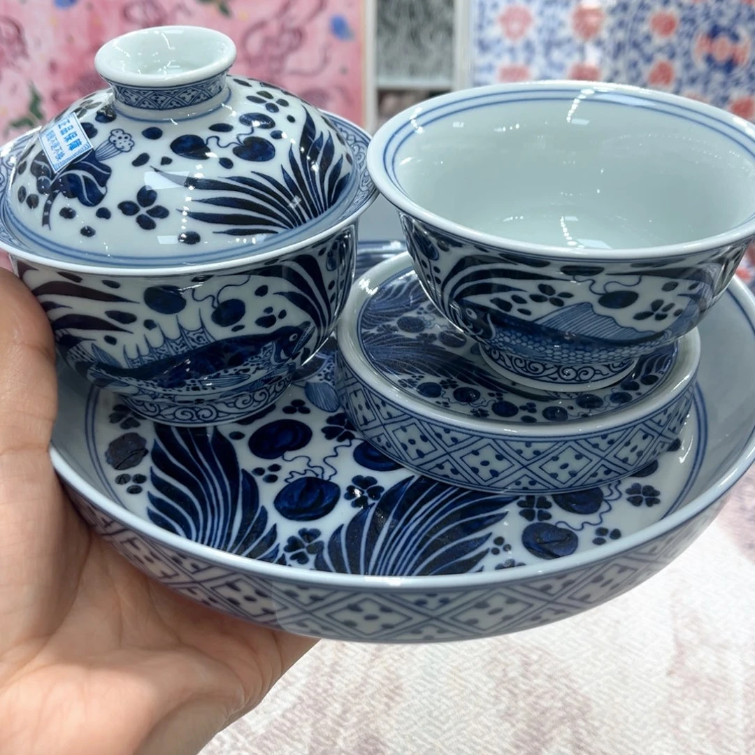 盖碗陶景德镇陶瓷工厂福利价