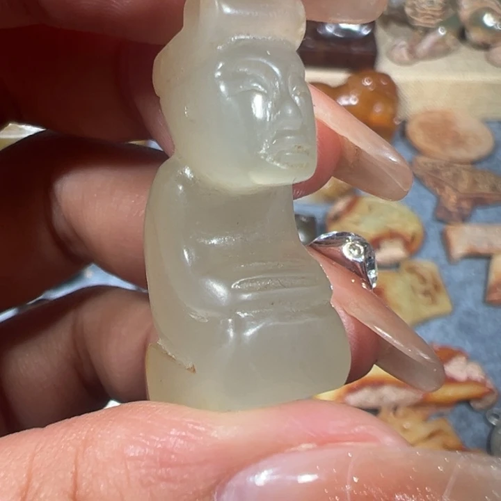 和田玉未镶嵌挂件