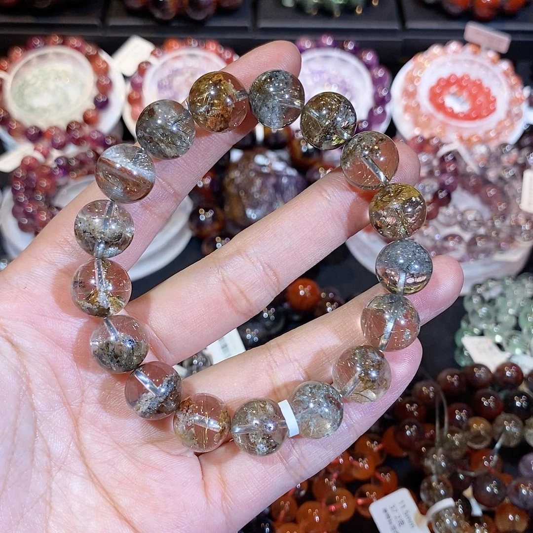 水晶手串未镶嵌禁12.4mm左右