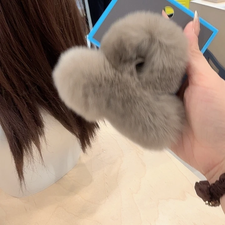布艺非金属浅咖色毛毛半抓18