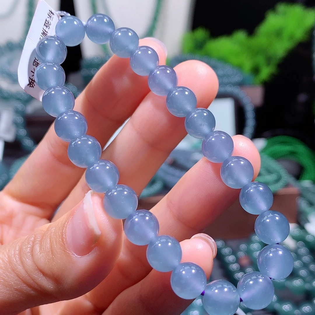 翡翠未镶嵌手链天然a货翡翠手串8mm