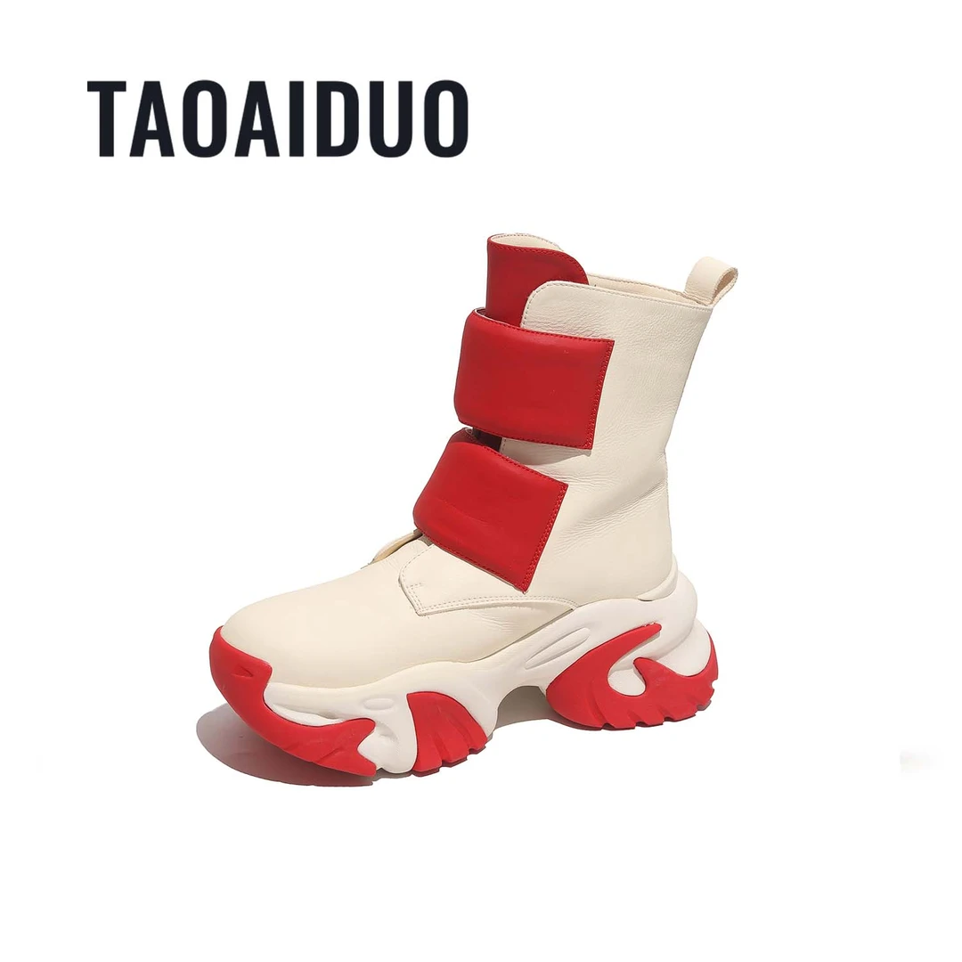 增高7cm时尚厚底增高潮流百搭女士加绒雪地靴186-85