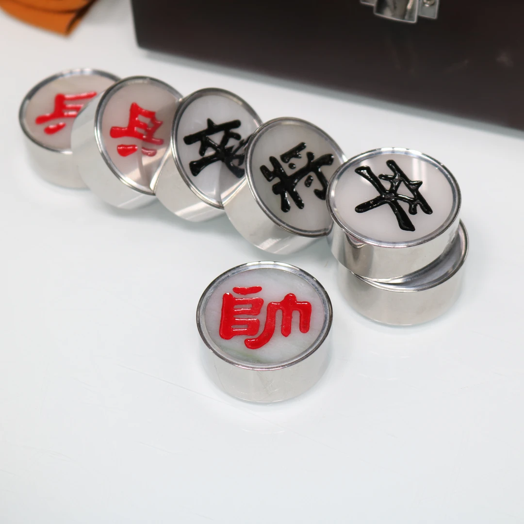 天然象棋合金镶嵌尺寸为38X16