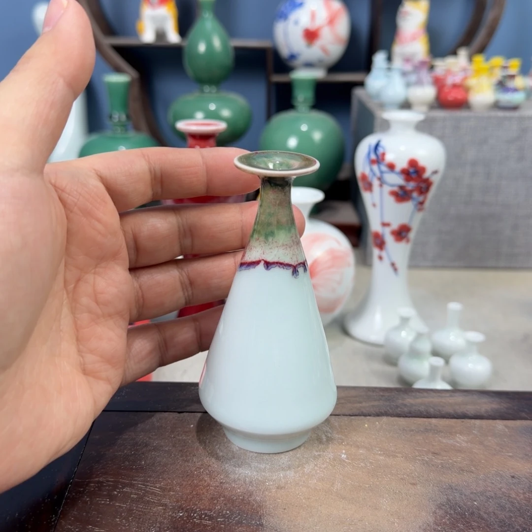 陶瓷手工小花器摆件